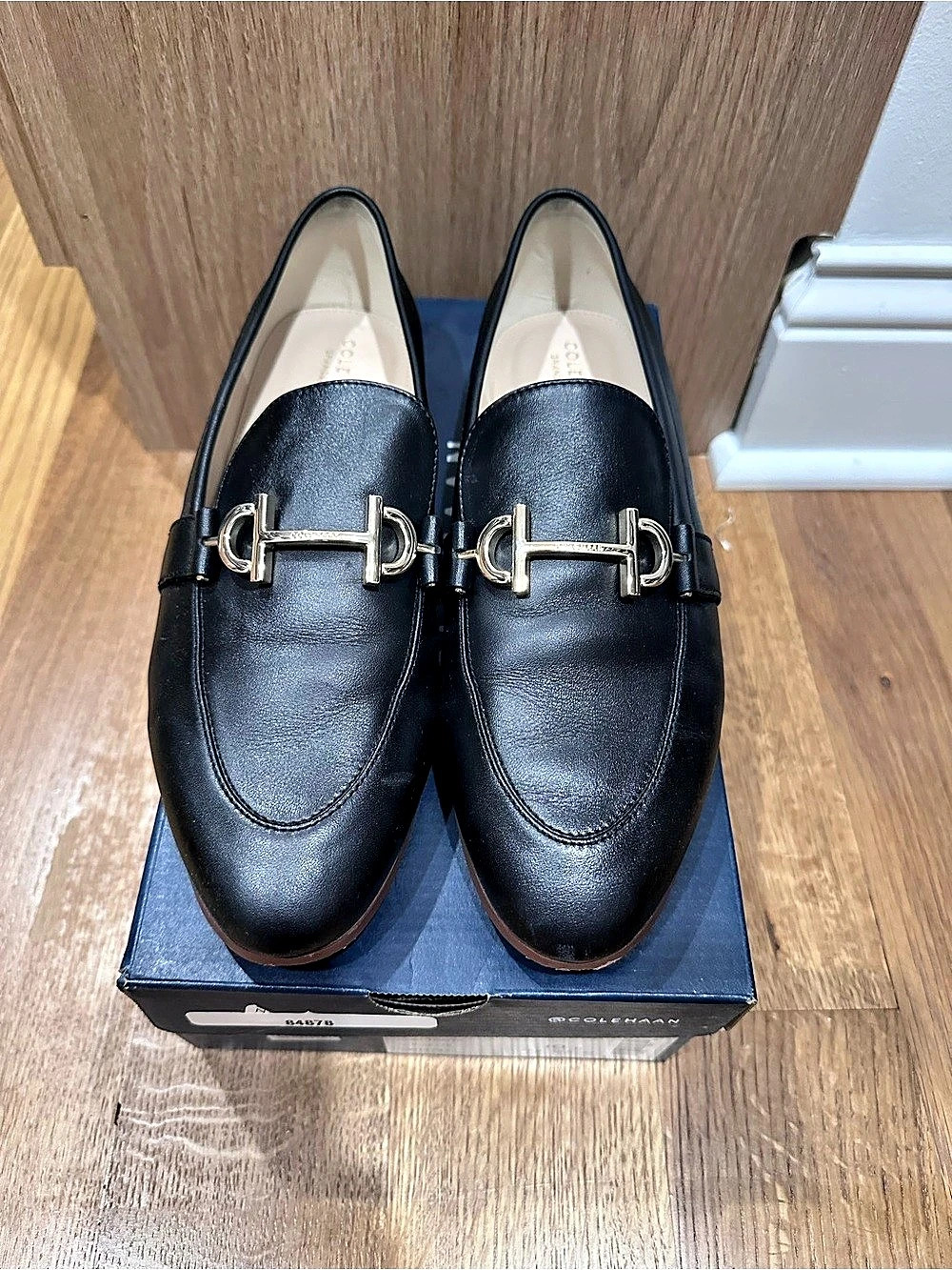 Cole Haan Winston Leather Horsebit Loafers Black US 10 B
